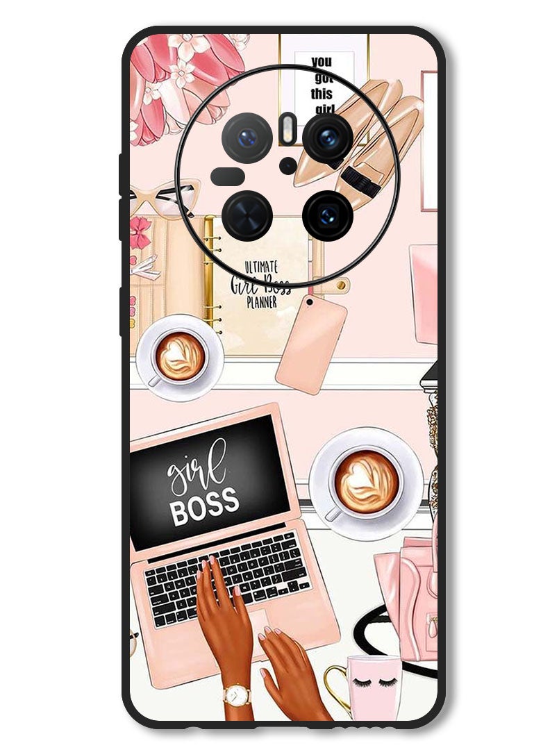 Theodor Case Compatible with Huawei Mate 70 Protection Shockproof Bumper Cover Girl Boss Item - Image 1