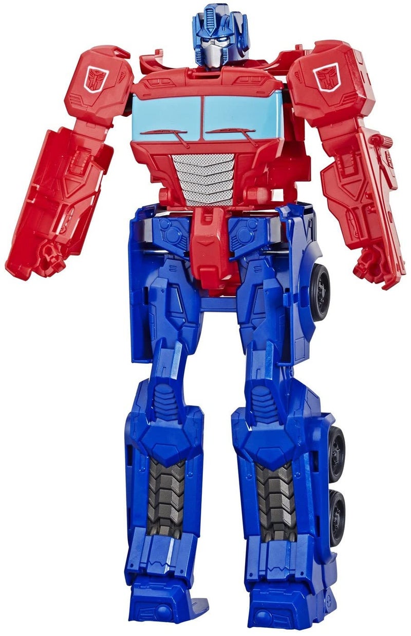 Transformers Optimus Prime Toy Figure - 11-Inch Plastic Play Robot with Vehicle Theme - Image 1