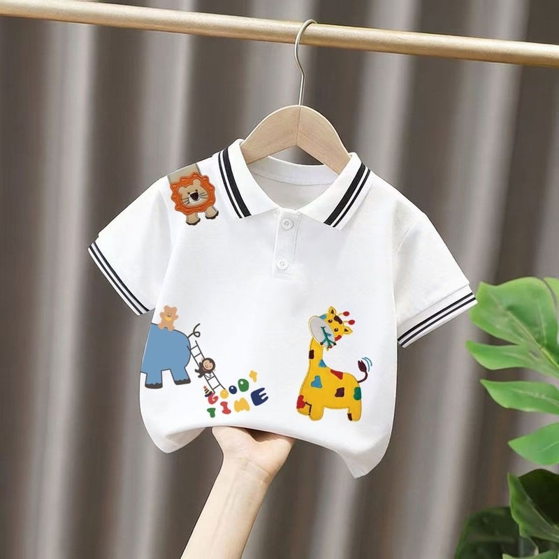 Boys'' Short-Sleeved Shirts, Summer New Style, Children''s Collared Shirts, Thin Boys'' Half-Sleeved Tops, Summer Fashion - Image 4