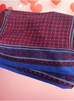 Red & Blue pattern for men (Cotton Fabric)