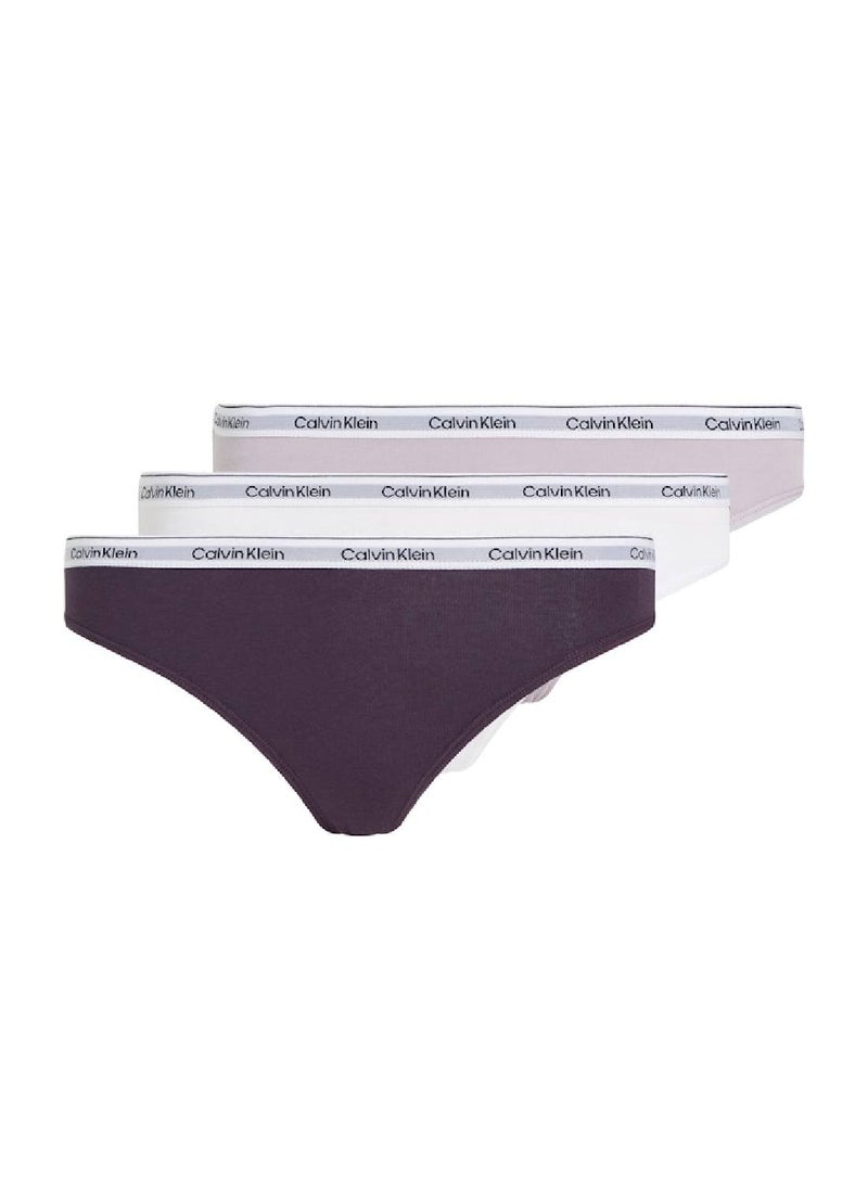 CALVIN KLEIN Women's 3 Pack Bikini Brief - Cotton, Multicoulor  - Image 1