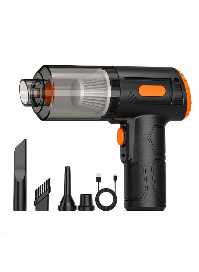 4-in-1 Cordless Car Vacuum Cleaner with Air Blower, Washable Filter and Type-C Charging for Car, Home, Keyboard and Storage Bags - Image 1