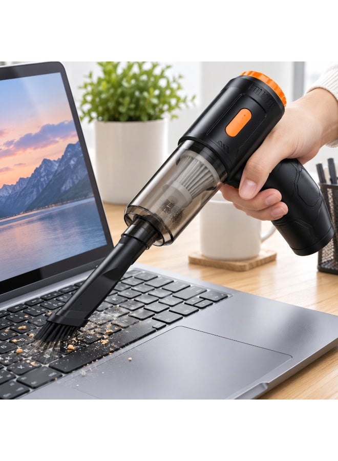 4-in-1 Cordless Car Vacuum Cleaner with Air Blower, Washable Filter and Type-C Charging for Car, Home, Keyboard and Storage Bags - Image 5