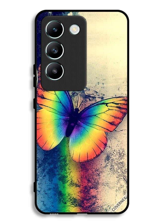 Covernex Vivo V30 Lite 4G Protective Case Cover Vintage Rainbow Butterfly - Image 1