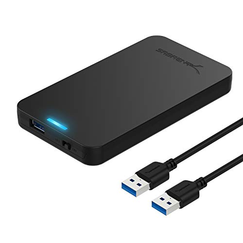 SABRENT 2.5-Inch SATA to USB 3.0 Tool-Free External Hard Drive Enclosure [Optimized for SSD, Support UASP SATA III] Black (EC-UASP) - Image 1