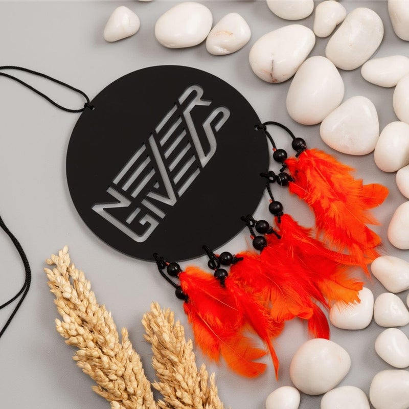 Latot Latot Dream Catcher Car Hanging Handmade Hanging Wall Hangings Home Decor Garden Car Outdoor Bedroom Never Give Up
