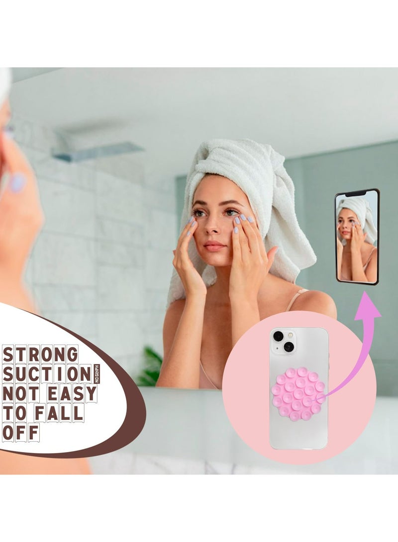 Oasisgalore 5PCS Silicone Suction Phone Cases - Self-Adhesive Holders for Mobile Phones, 5 Colors  - Image 4