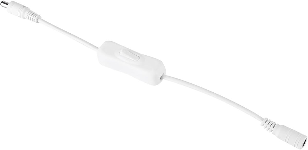 Led Strip Light Button Generic White LED Strip Light Switch On Off Button With 12V DC Power ...