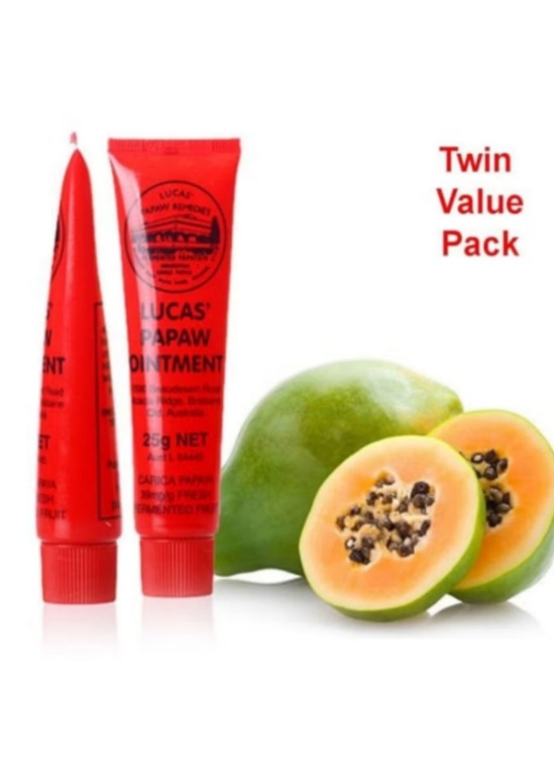 25g Natural Papaw Lip Ointment Applicator: Moisturizes and Repairs, Easy to Apply, Cares for Delicate Lips（The packaging varies.）