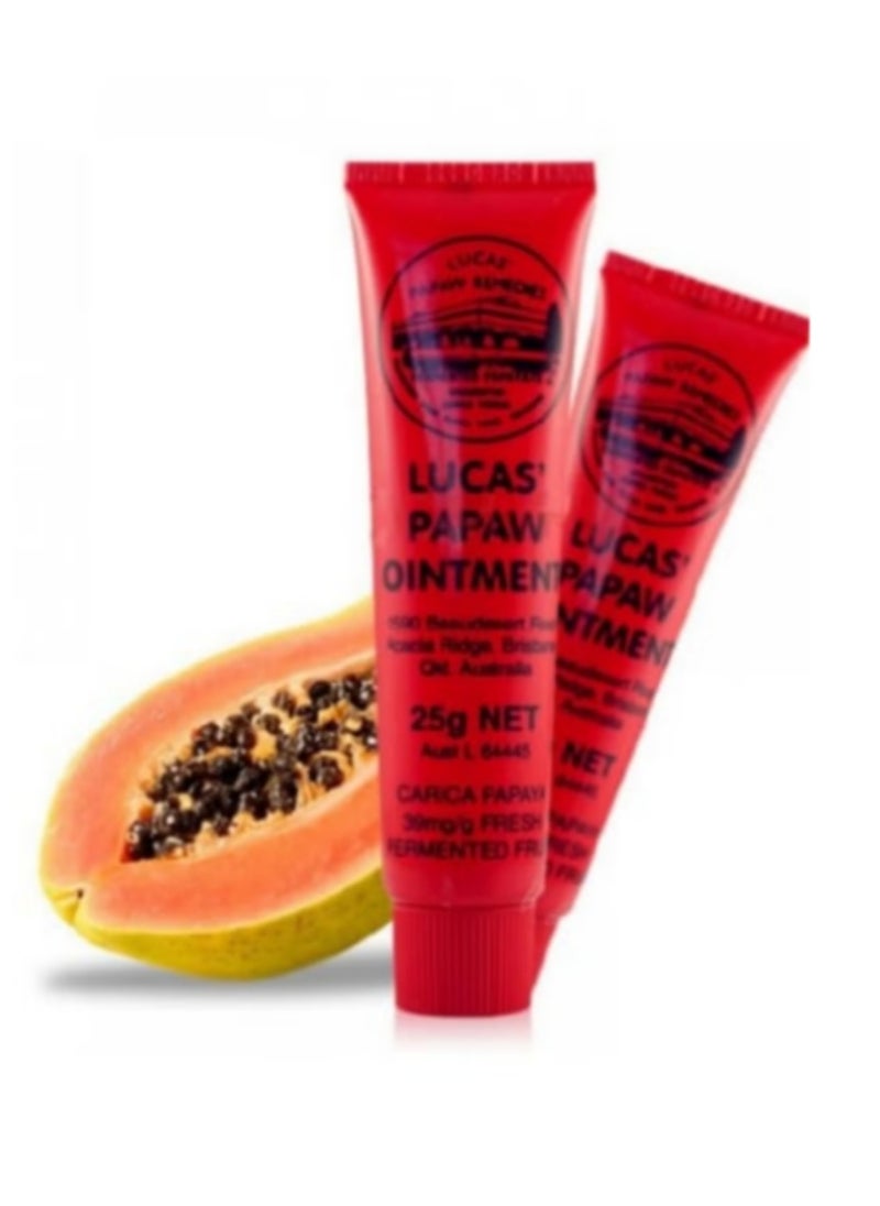 25g Natural Papaw Lip Ointment Applicator: Moisturizes and Repairs, Easy to Apply, Cares for Delicate Lips（The packaging varies.）