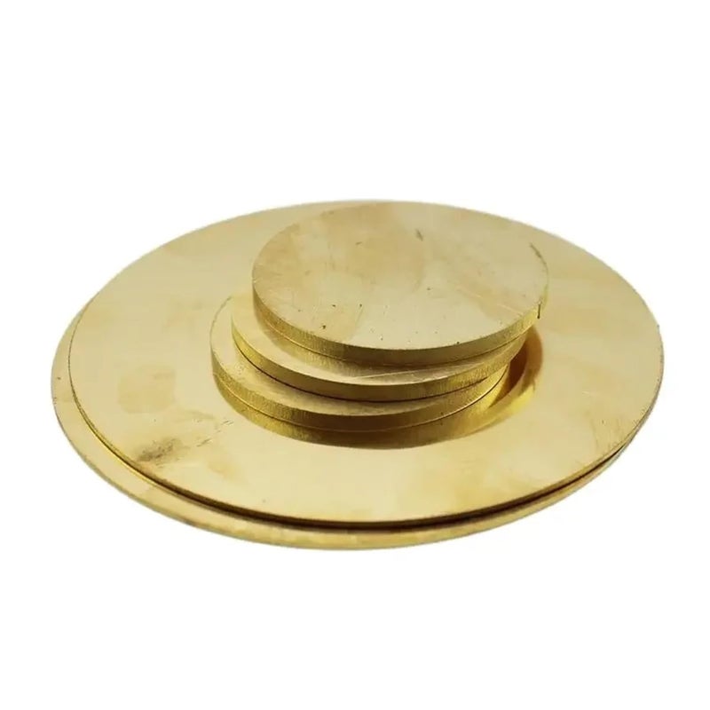 Brass Disc Circle Solid Brass Round Plate 2mm 5mm 10mm 15mm 20mm 25mm 30mm 35mm 40mm 45mm 50mm 60mm 70mm 80mm(Thickness 0.5mm 1pc,Diameter 45mm) - Image 1