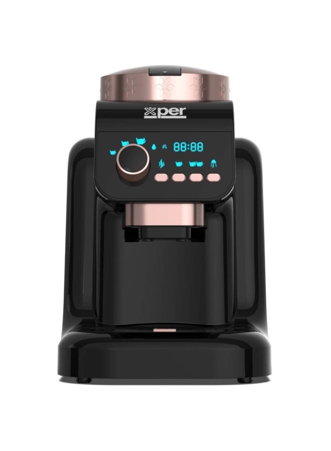 XPER XPEER Turkish Coffee Maker, 700W, 1 Litre Capacity, Digital Display, Black, XPTCM-3040 - Image 1
