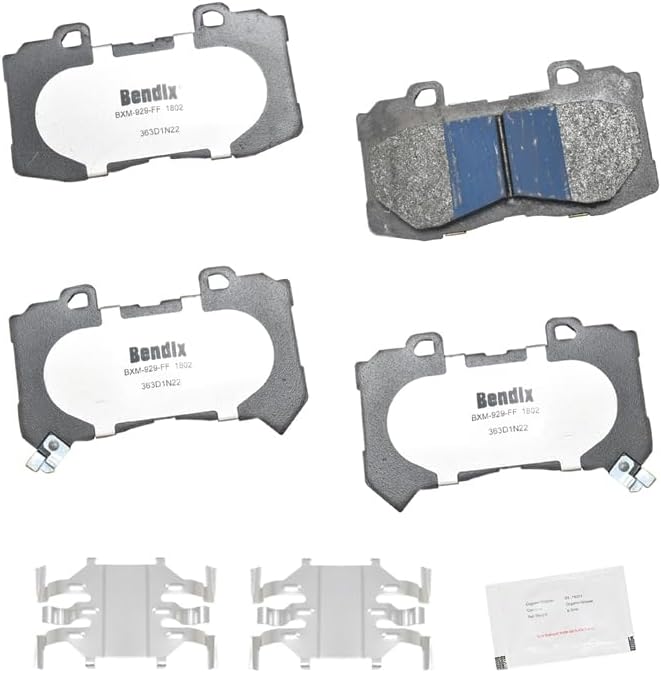 Bendix Fleet Metlok MKD1802FM Semi-Metallic Front Brake Pads for Chevrolet Colorado 2020-2015, GMC Canyon 2020-2015 - Image 2