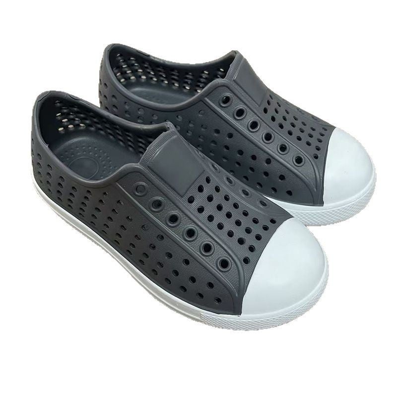 White Shoes Eva Family Style Clogs Soft Sole Lightweight Breathable Garden Shoes Fashionable Versatile Export C - Image 4