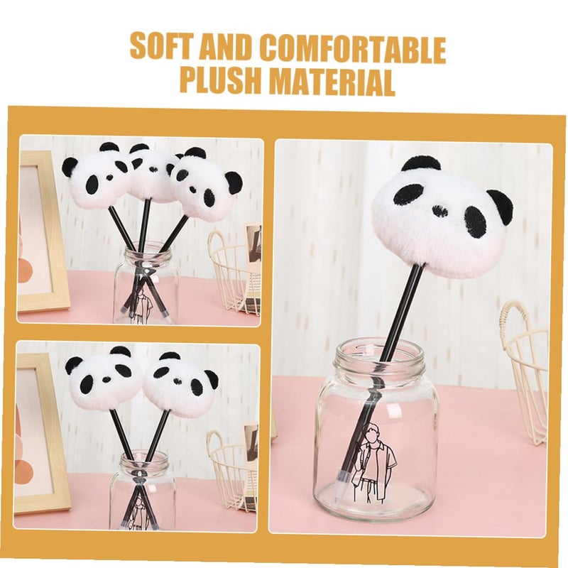 3Pcs Cute Panda Plush Ballpoint Pens Multicolor Portable Writing Accessories For Office School - Image 4