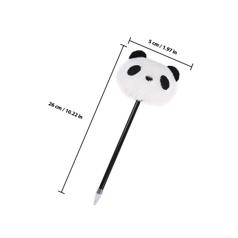 3Pcs Cute Panda Plush Ballpoint Pens Multicolor Portable Writing Accessories For Office School - Image 3