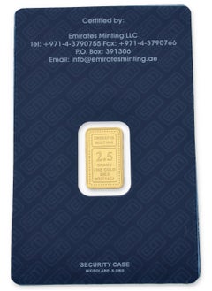 EMIRATES MINTING Emirates Minting 2.5 Grams Museum of the Future and Emirates Towers Gold Bar 999.9 Purity  - Image 2