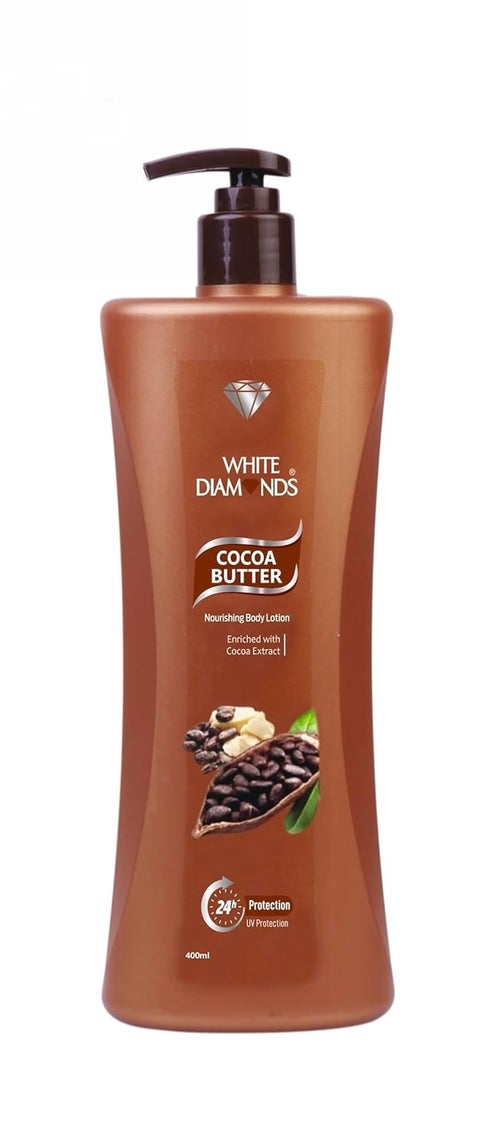 White Diamonds Cocoa Butter Lotion Deep Moisturizing Nourishing Formula Soft Smooth Skin 400 ML Cocoa Butter
