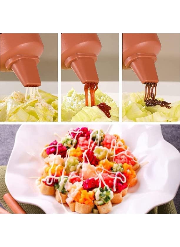 Gopinath Autolink Gopinath Autolink 350ml Squeeze Bottle Portable Sauce Bottle with Lid Five Holes Sauce Dispenser Bottle Multipurpose Kitchen Tools for Sauce Vinegar Oil Ketchup Cruet 1  - Image 4
