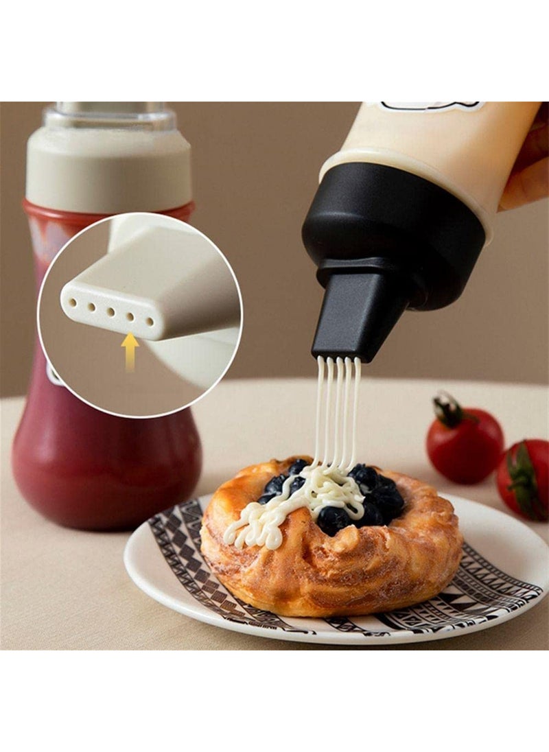 Gopinath Autolink Gopinath Autolink 350ml Squeeze Bottle Portable Sauce Bottle with Lid Five Holes Sauce Dispenser Bottle Multipurpose Kitchen Tools for Sauce Vinegar Oil Ketchup Cruet 1  - Image 3