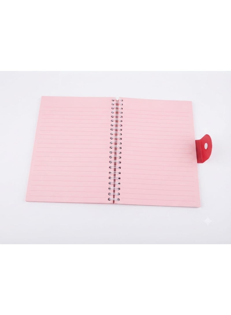 Mintra A5 Note Book, Lined, 90 Sheets, Dark Red - Image 2