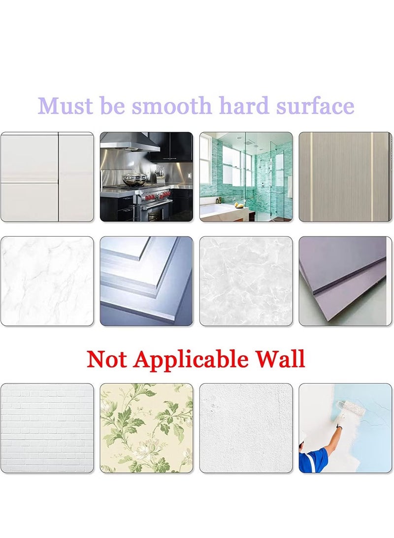 الصاعد 20 قطعة من خطافات لاصقة ذاتية اللصق مقاومة للماء ومضادة للزيوت وشديدة التحمل على الحائط - Image 4