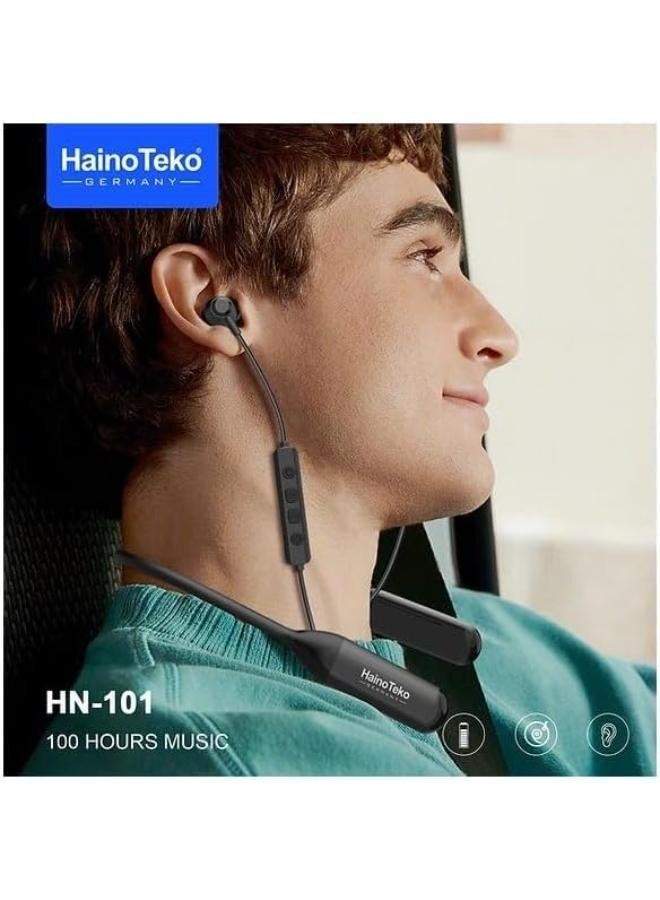 Haino Teko Haino Teko Germany HN101 Bluetooth Neck Band Earphone 100 Hours Music With High Bass Sound Quality Super Clear Mic. - Image 3