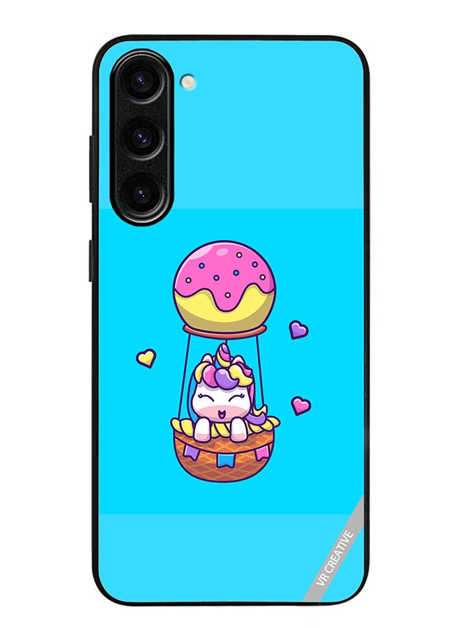 VR CREATIVE Protective Case Cover For Samsung Galaxy S23 FE Flying Unicorn Design Multicolour - Image 1