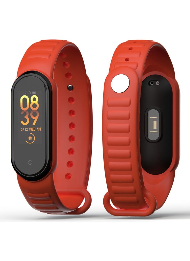APEXEL Xiaomi Mi Band 5/6 Compatible Loop Patterned Silicone Band 