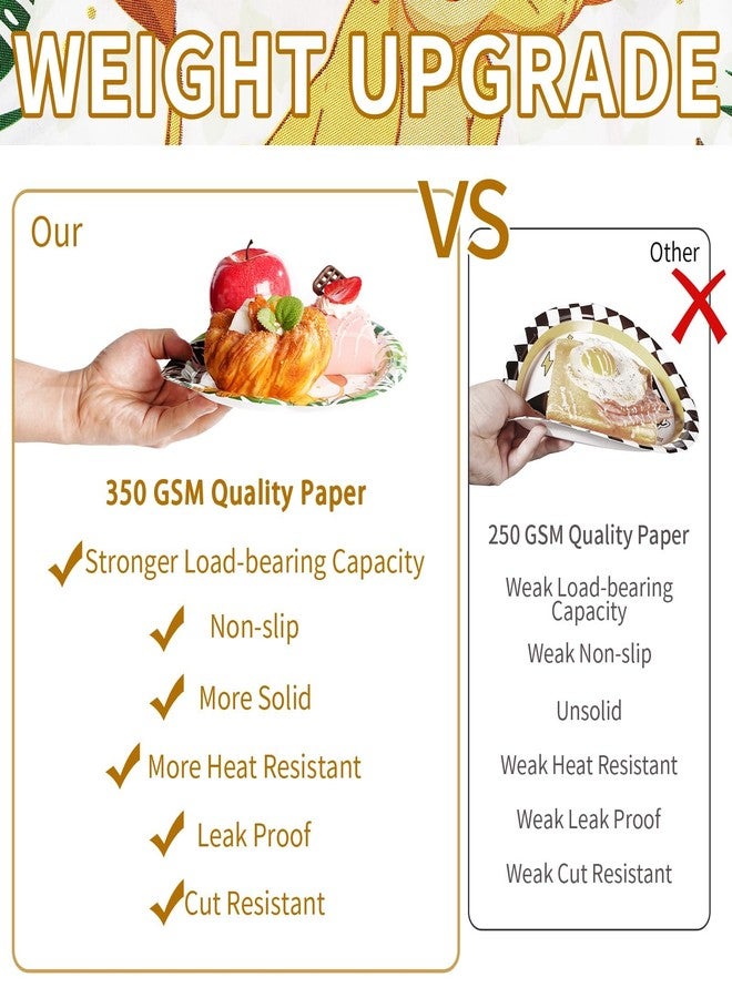 Grencian 96 PCS Lion Baby Shower Party Supplies - 350GSM Jungle Lion Plates & Napkins - Tableware Set - A Little King is on His Way - Serves 24 - Green, Animal Print - Image 3