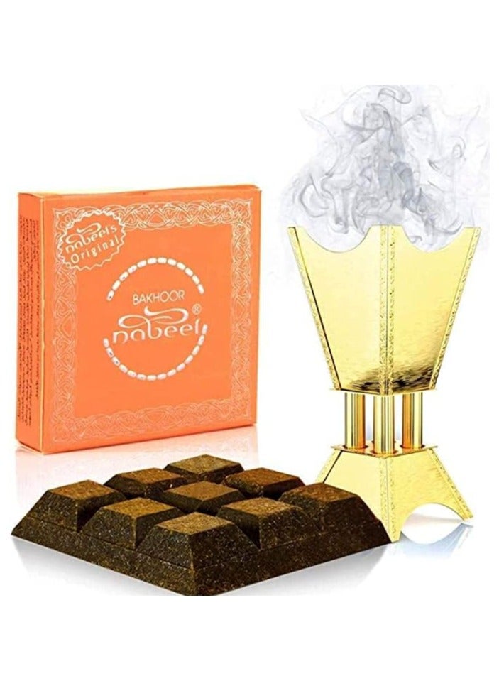 نبيل بخور عود جميل الرائحة، عطر بخور صلب 40 جرام (عبوة من 12 قطعة) - Image 4