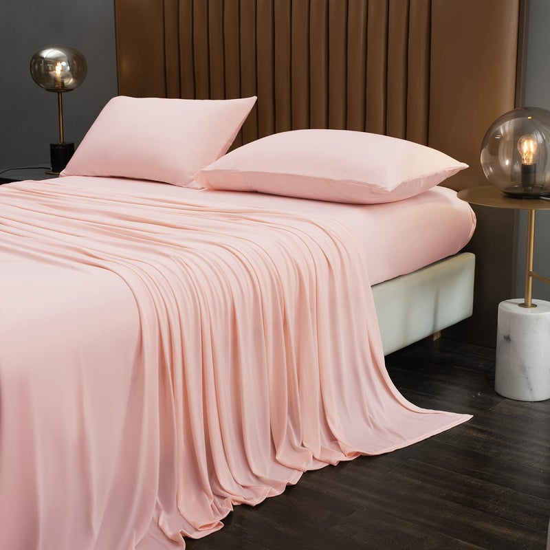 LLanCL Cooling Blanket King SizeSummer Blanket with Japanese Cooling Fiber Cool Sleeping Cold Blanket Sheet for Night Sweats Hot SleepersKing Size 102 x 90 Pink