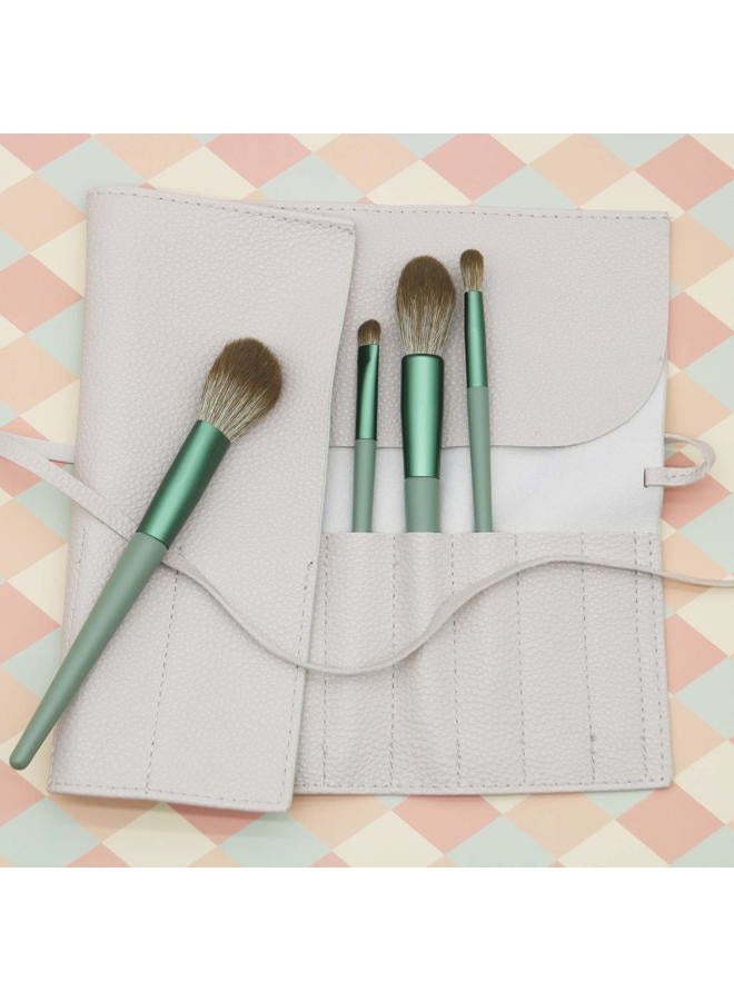 Bird&Fish Makeup Brush Holder Organizer Rolling Case Pouch Gray - Image 3