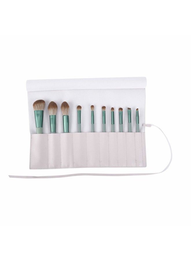 Bird&Fish Makeup Brush Holder Organizer Rolling Case Pouch Gray - Image 1