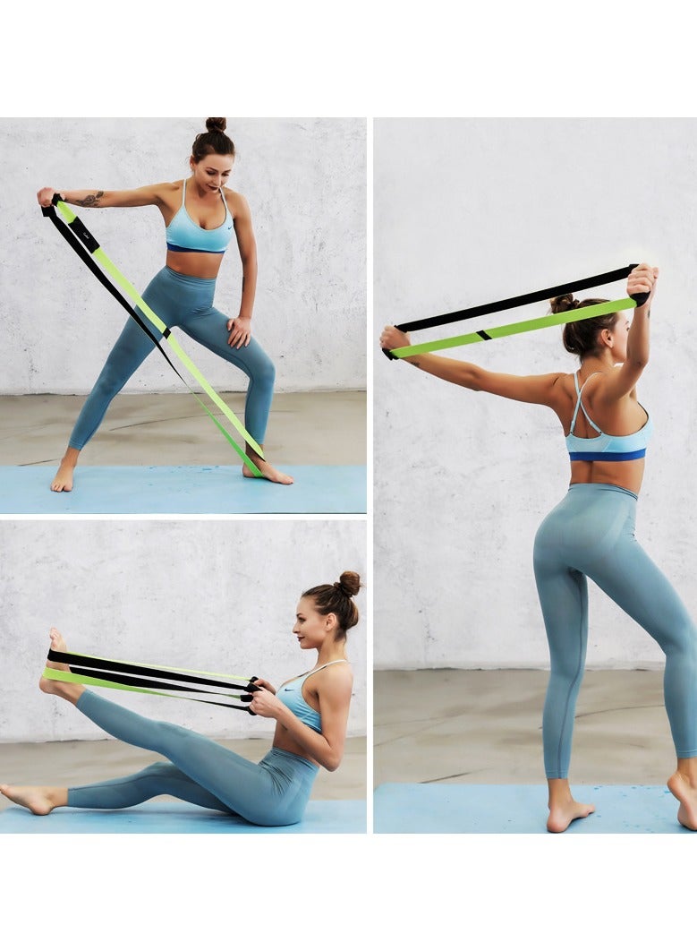 كوينج مجموعة أحزمة المقاومة المرنة لليوغا، أحزمة تمارين الساعدين، أحزمة تمرين الألوية، أحزمة للرشر، مدرب الساقين، تدريب في المنزل - Image 4