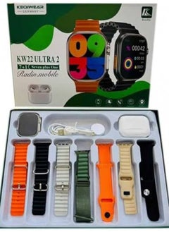 KW 22 Ultra 2: 7-in-1 Smartwatch with Integrated Earpod for Ultimate Connectivity