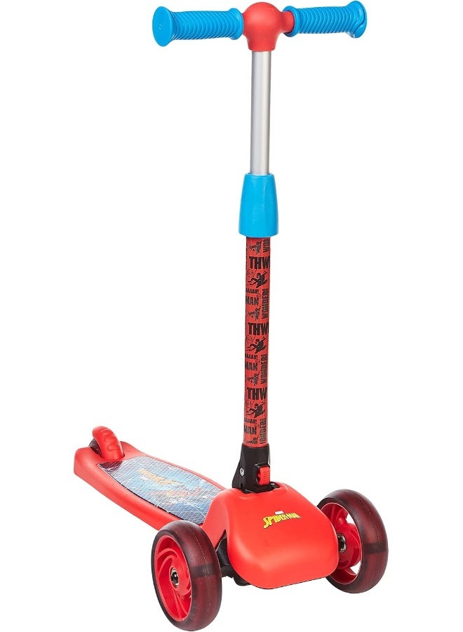 Spartan Disney Spiderman 3-Wheel Light Up Scooter - Image 1