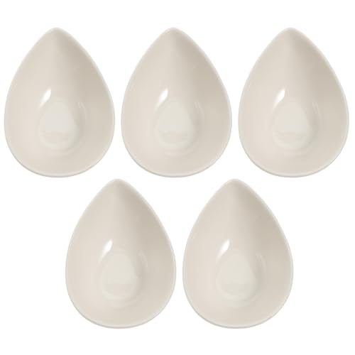 Hemoton 5Pcs Condiment Serving Bowls Teardrop Shaped Sauce Serving Dish Set for Dipping Sauces Soy Sauce Mustard Sweet and Sour Compact Kitchen Tableware for Home and Restaurant - Image 1