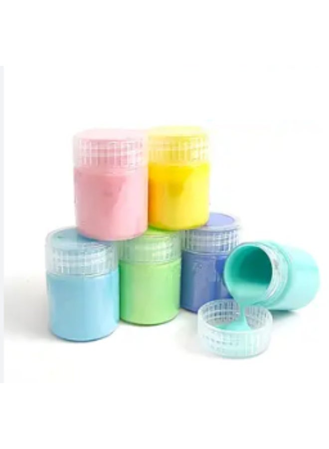 Keyroad pastel poster colors, 6-color  22ml - Image 2