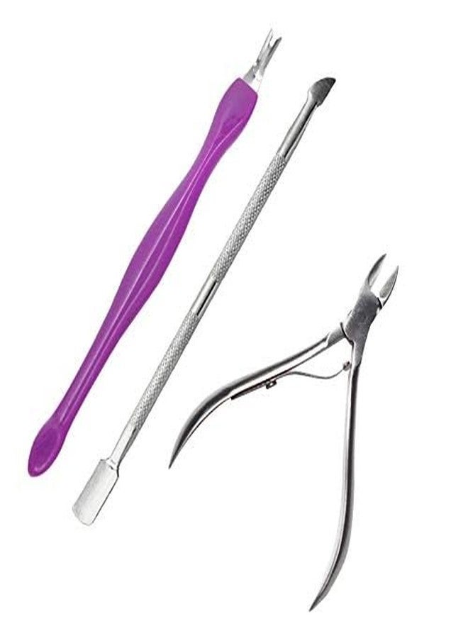 Sweetpea�.Fx Nail Cuticle Nipper Spoon Pusher Remover Cutter Clipper Trimmer Nail Art Manicure Tool - Image 1