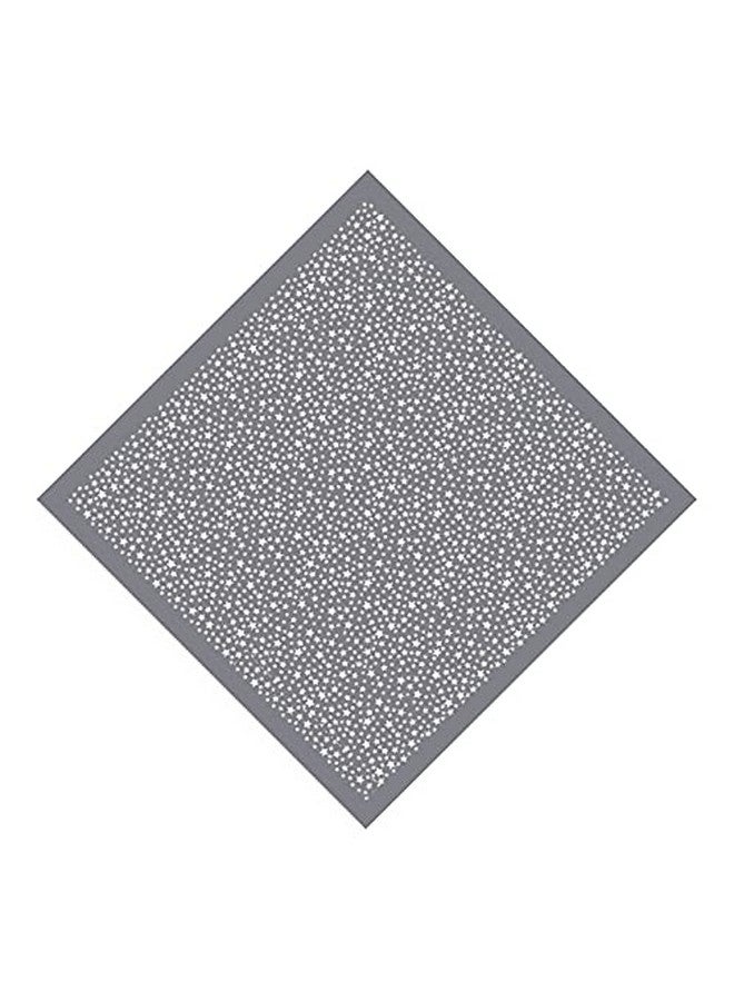 BISMAADH Cotton Paisley Star Print Neckerchief, Face Mask Bandana sun & UV - For Men & Women Pack of 1 (Grey) - Image 1