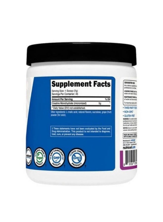 Nutricost Creatine Monohydrate Powder 300g Grape - Image 2