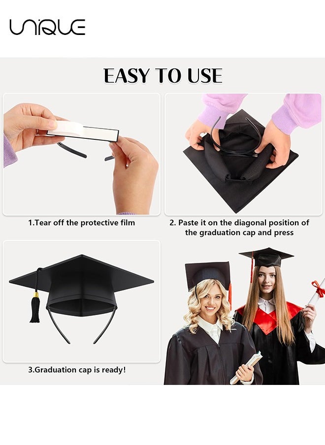 Unique - 2 Pack Graduation Cap Headband, Grad Cap Headband Insert Secures Your Graduation Cap and Hairstyle, Upgrade Inside Graduation Cap Headband - Image 1