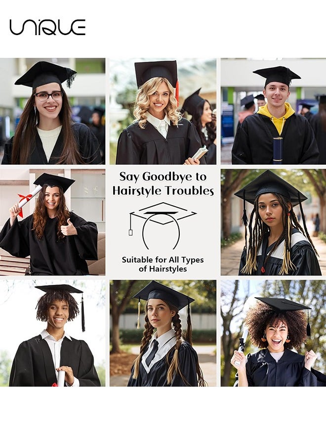Unique - 2 Pack Graduation Cap Headband, Grad Cap Headband Insert Secures Your Graduation Cap and Hairstyle, Upgrade Inside Graduation Cap Headband - Image 1