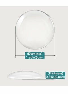 ZJTrio 12 PCS Silicone Door Stopper Wall Protectors for Protecting Wall Door Handle Refrigerator Door, Door Knob Wall Protector with Strong Stickiness Transparent Round Silicone Door Handle Bumper  - Image 2