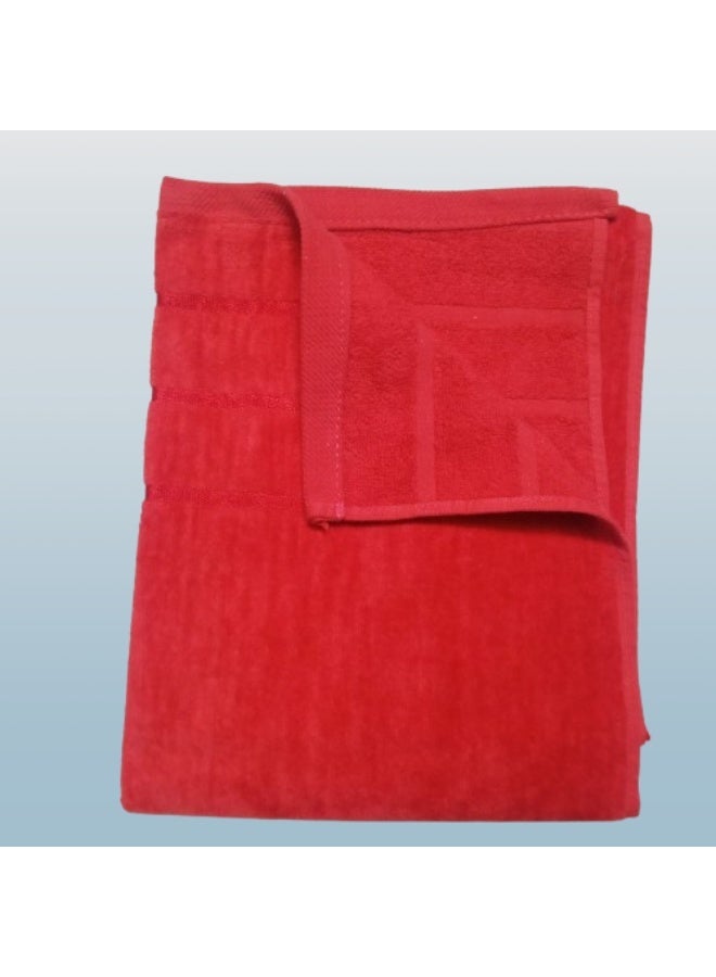 High-quality 3-piece towel set (one side cotton, one side velvet), 50x100 cm - Image 4