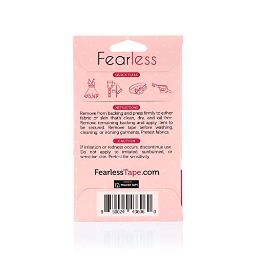 Fearless Tape 50-Pack - Skin-Friendly Double-Sided Fashion Tape Dots for Secure Clothing | Transparent & Invisible on All Skin Tones - Dress, Prom, Wedding Attire Essential - Image 2