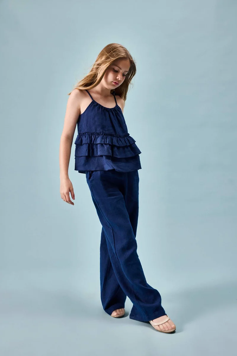 DeFacto Wide Leg Linen Trousers