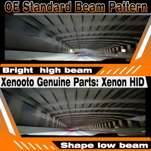 Xenooto D2S Xenon HID Headlight Bulbs for Nissan Murano 2003 2004 2005 2006 2007 2008 2009 2010 2011 2012 2013 2014, 3.5 V6 High Low Beam, 6000K Bright White Lights D2SC1, Not for Halogen, 2 Pack - Image 3