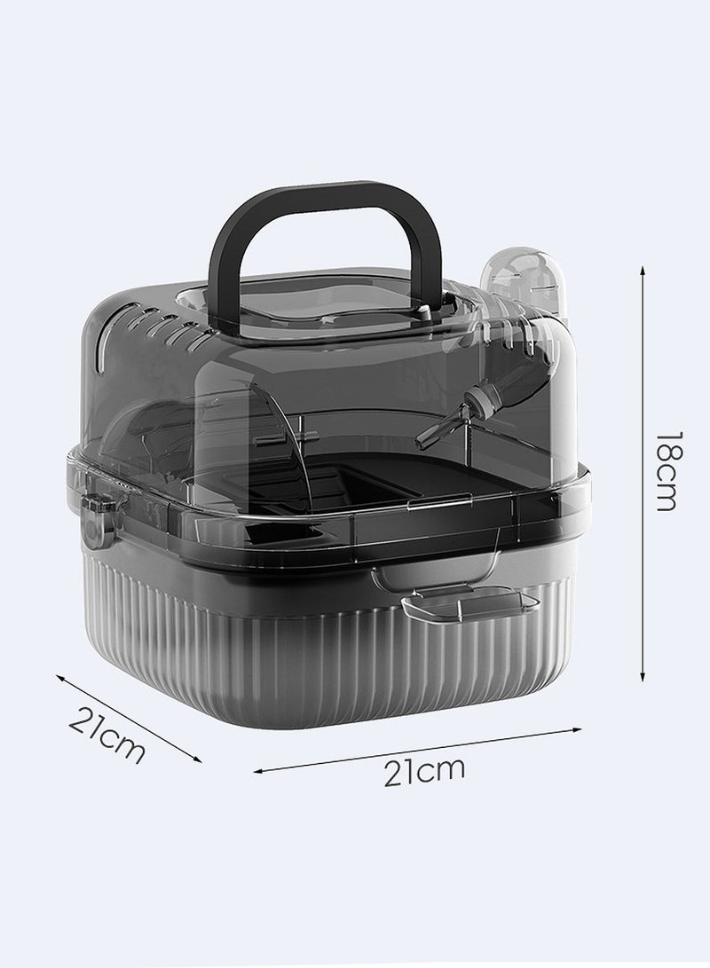 Kidle Portable Hamster Cage Small Animal Travel Cage Hamster Carrying Cage - Image 5